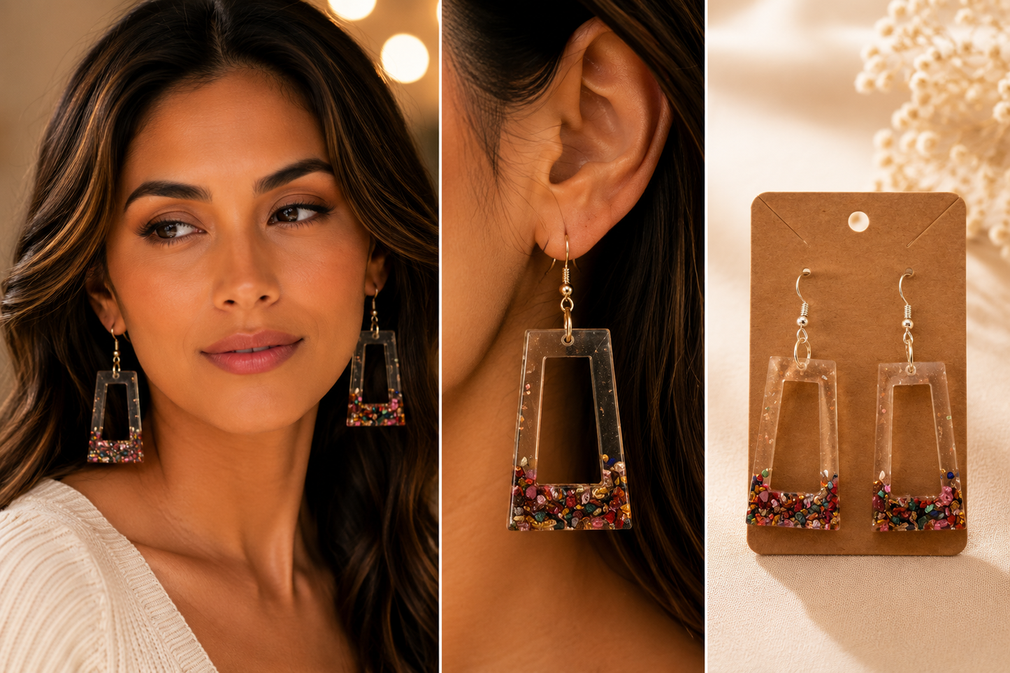 Earrings (resin)