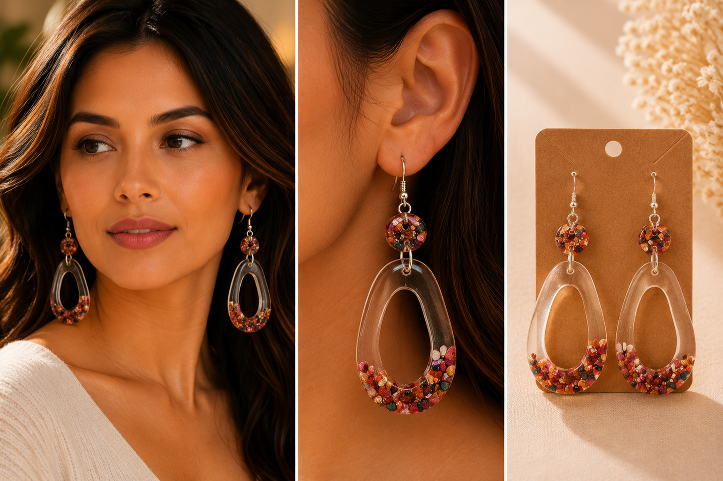Earrings (resin)