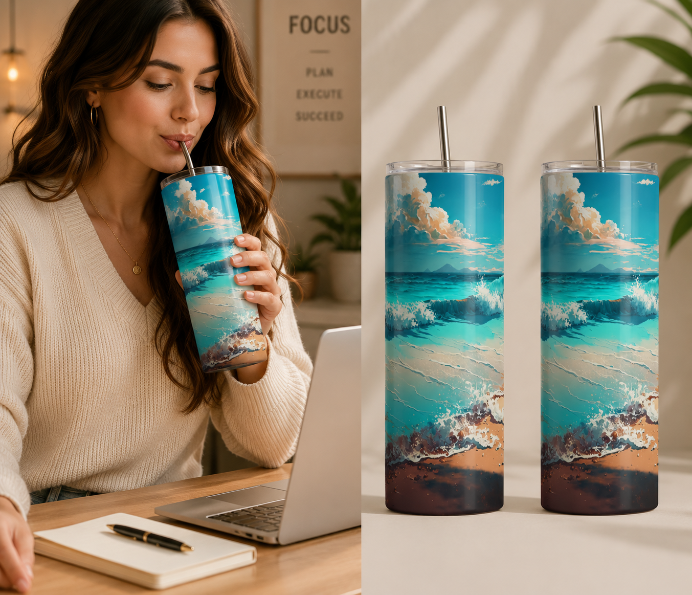 20 oz Straight tumblers