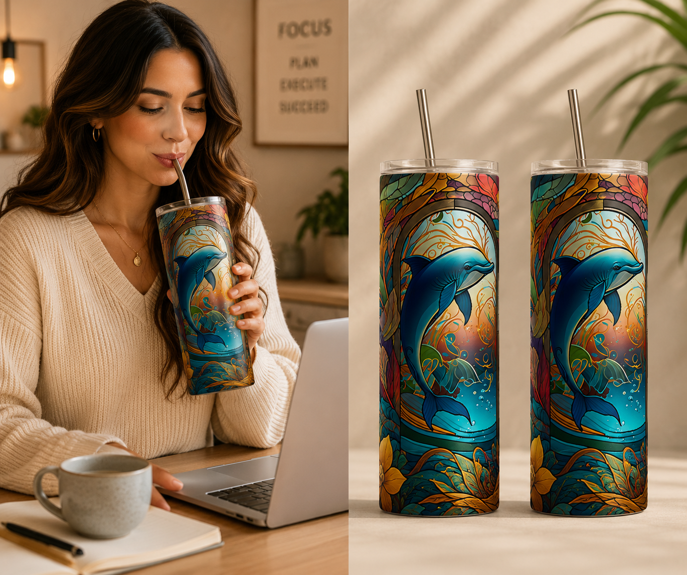 20 oz Straight tumblers