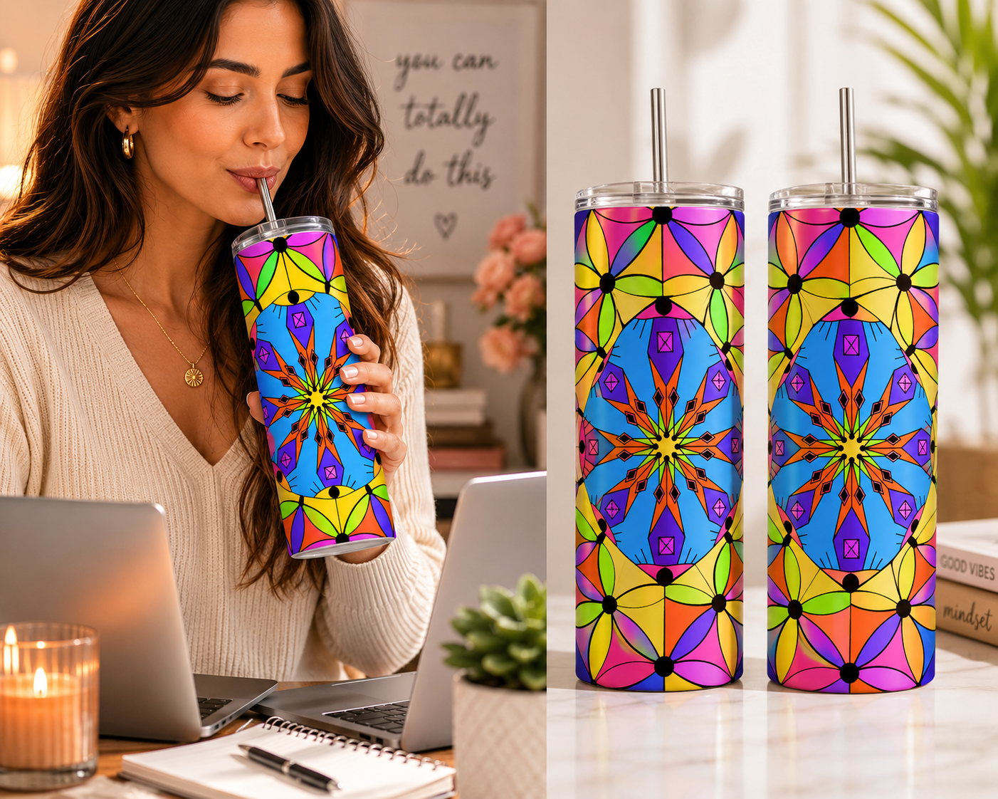 20 oz Straight tumblers