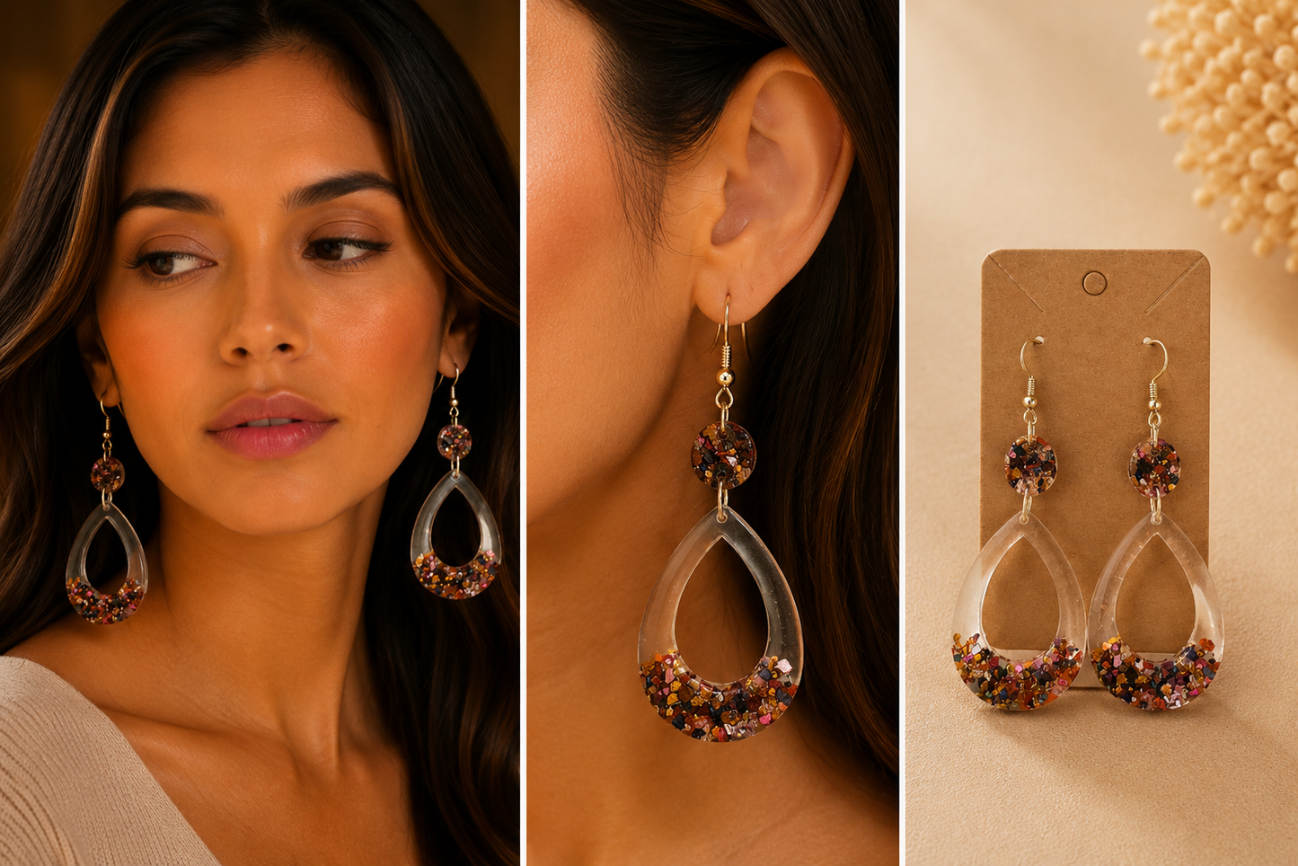 Earrings (resin)