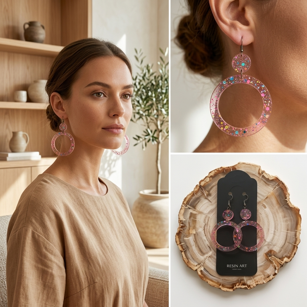 Earrings (resin)