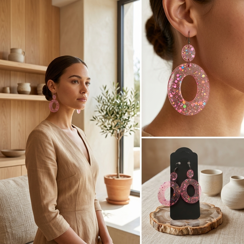 Earrings (resin)