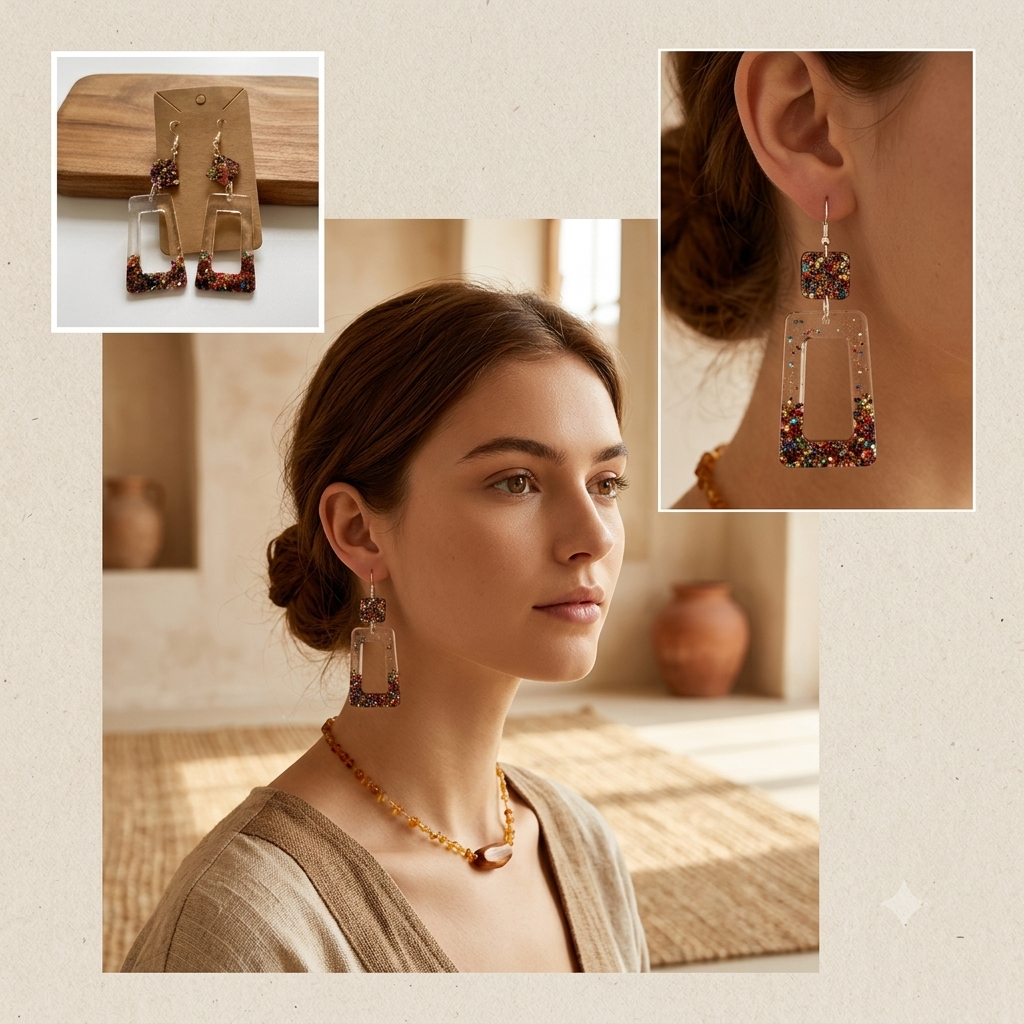 Earrings (resin)