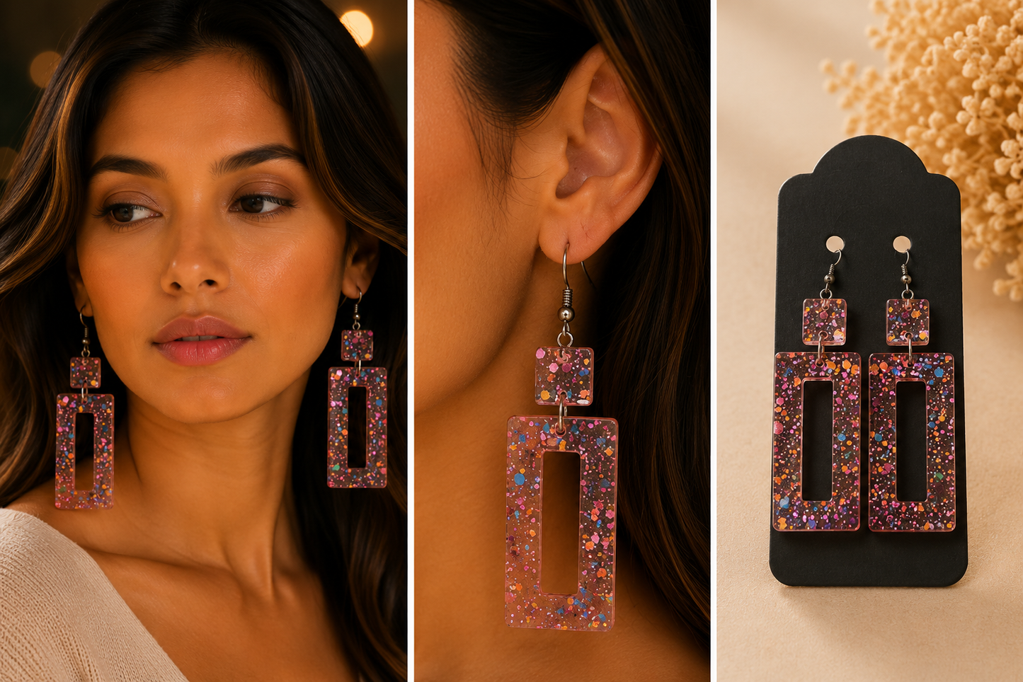 Earrings (resin)