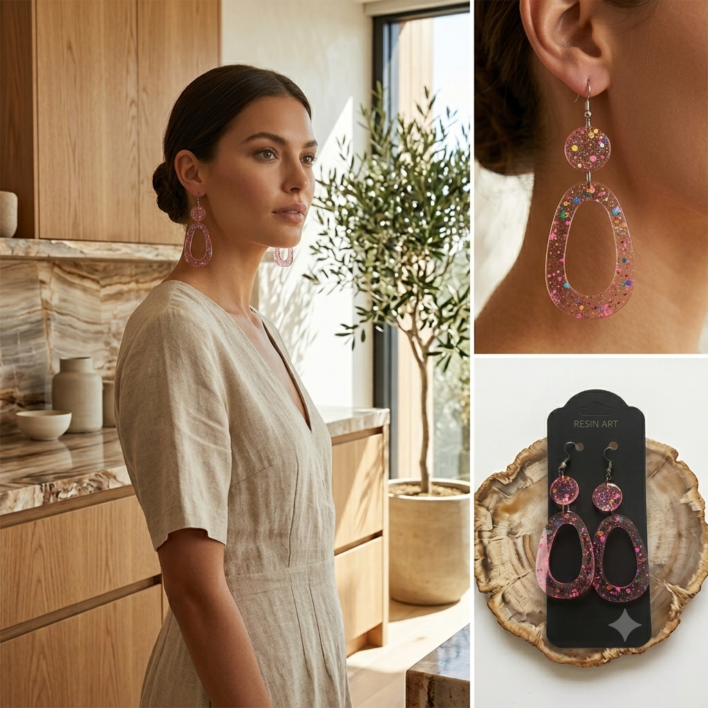 Earrings (resin)