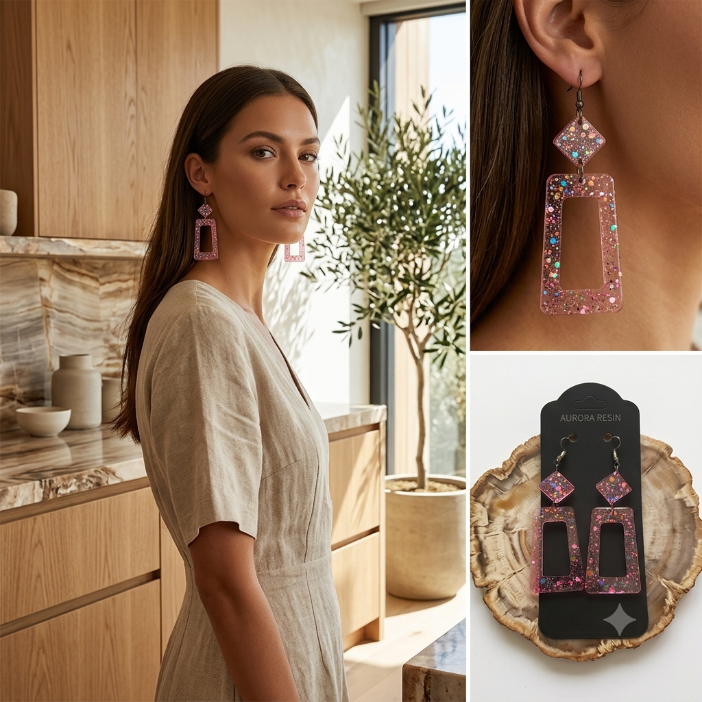Earrings (resin)