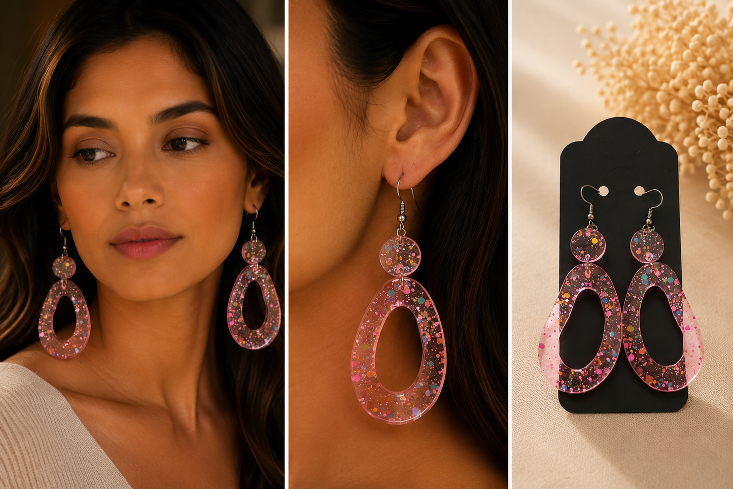 Earrings (resin)