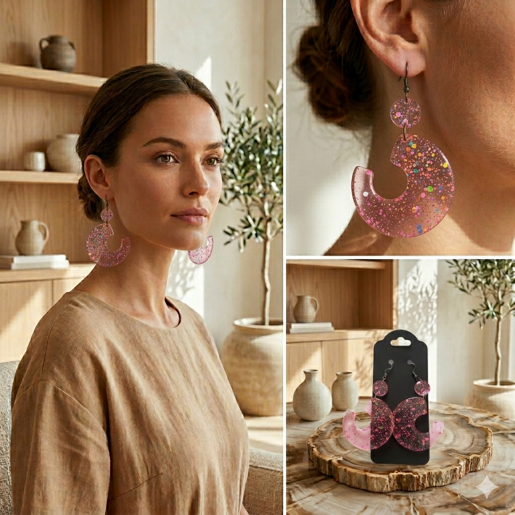 Earrings (resin)