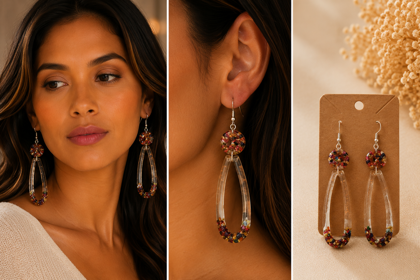 Earrings (resin)