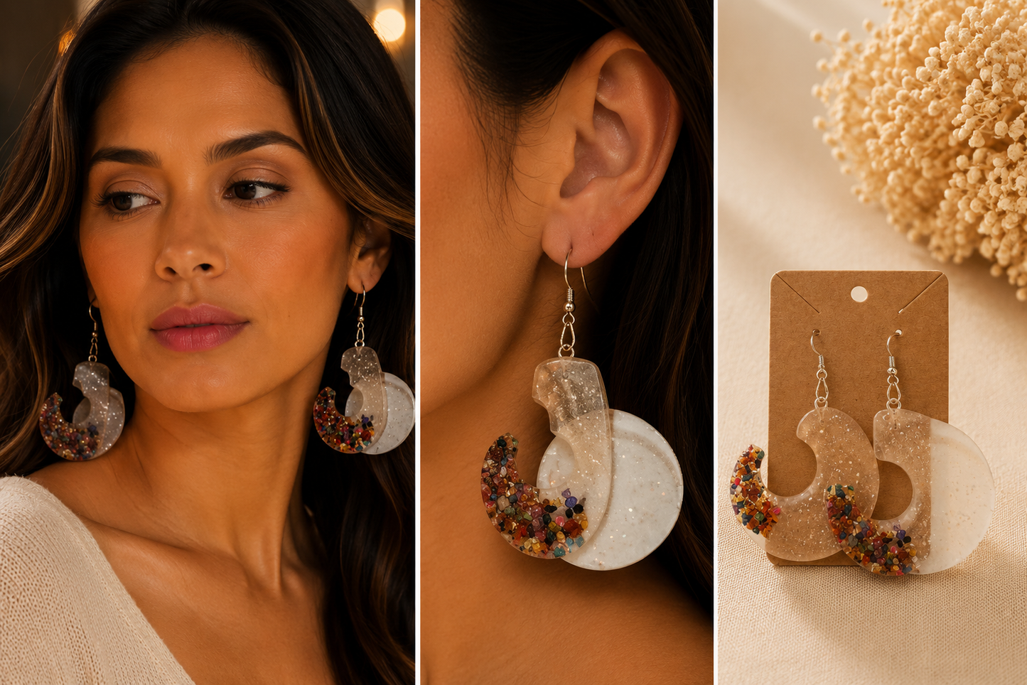 Earrings (resin)
