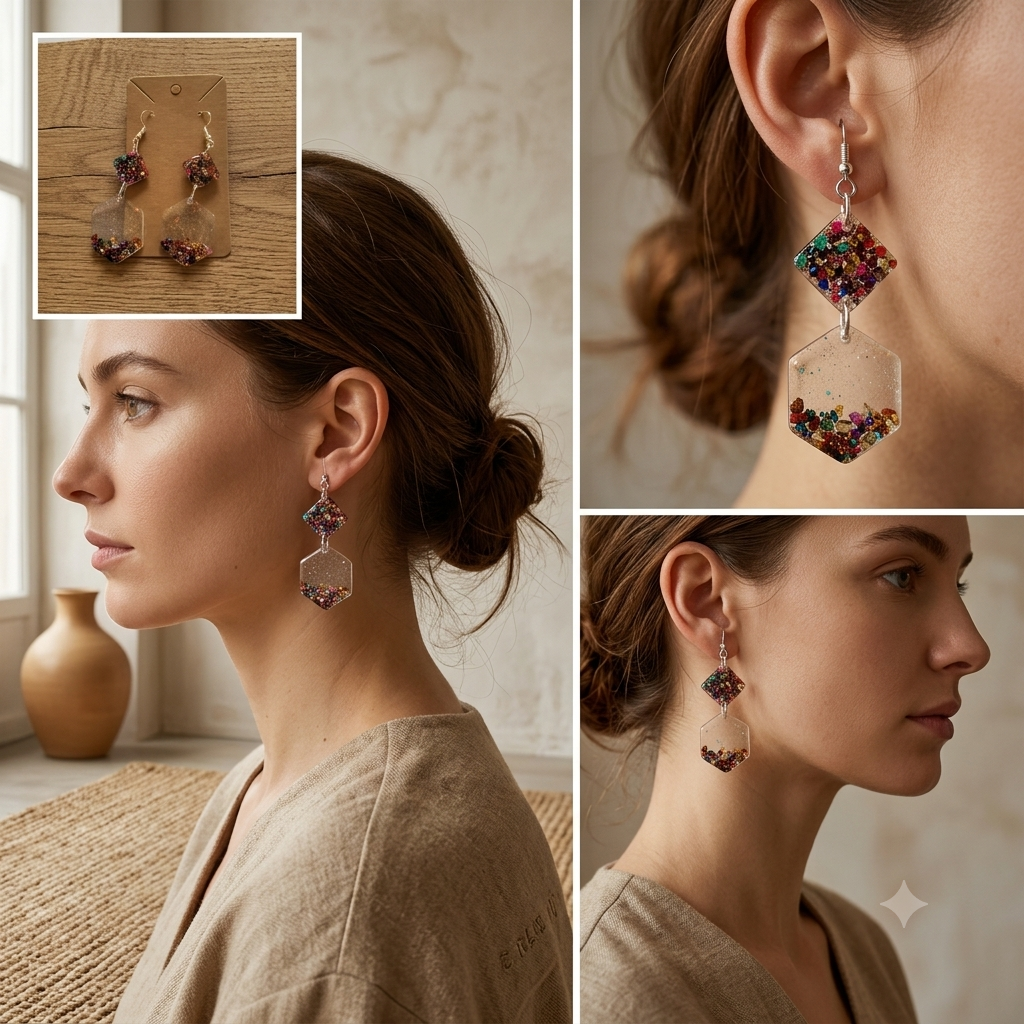 Earrings (resin)