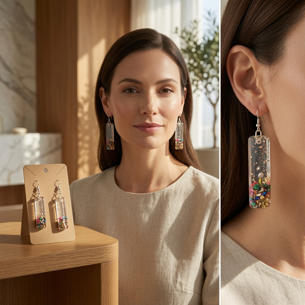 Earrings (resin)