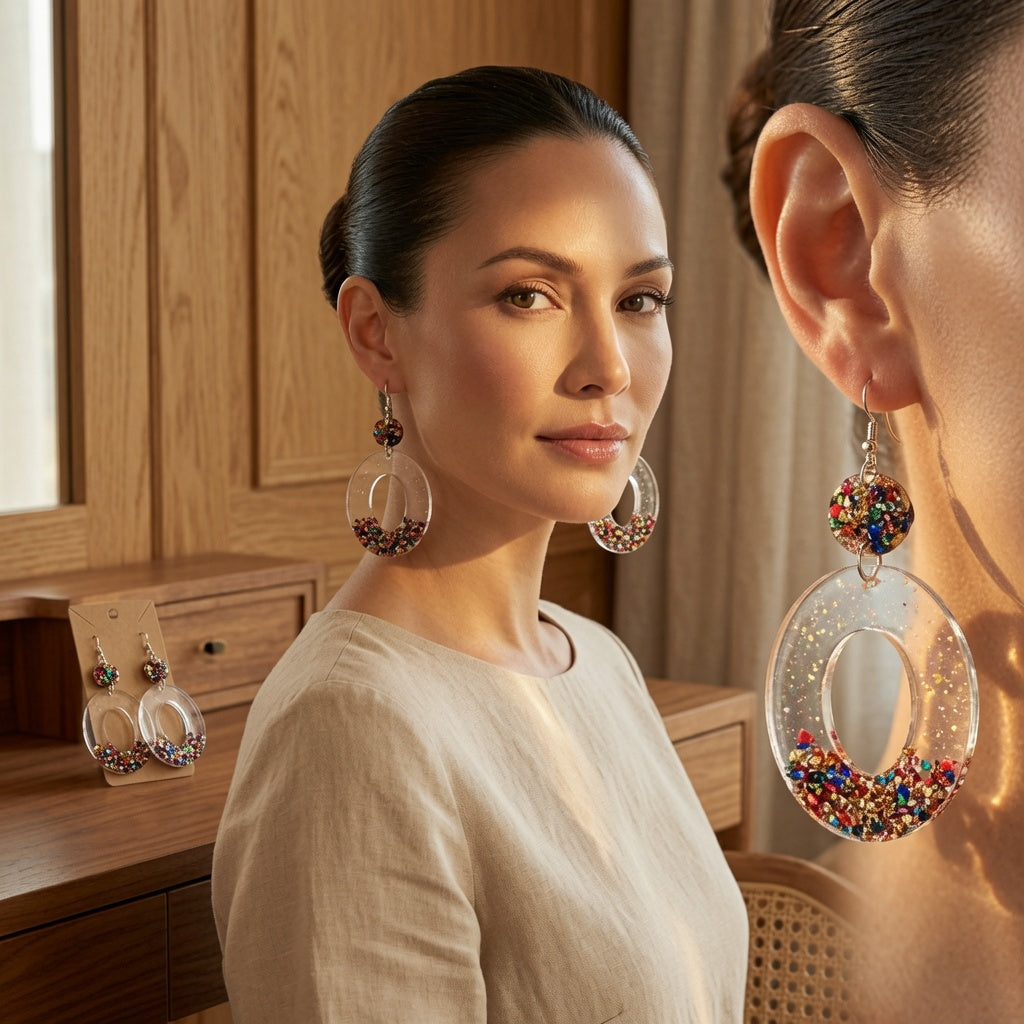 Earrings (resin)