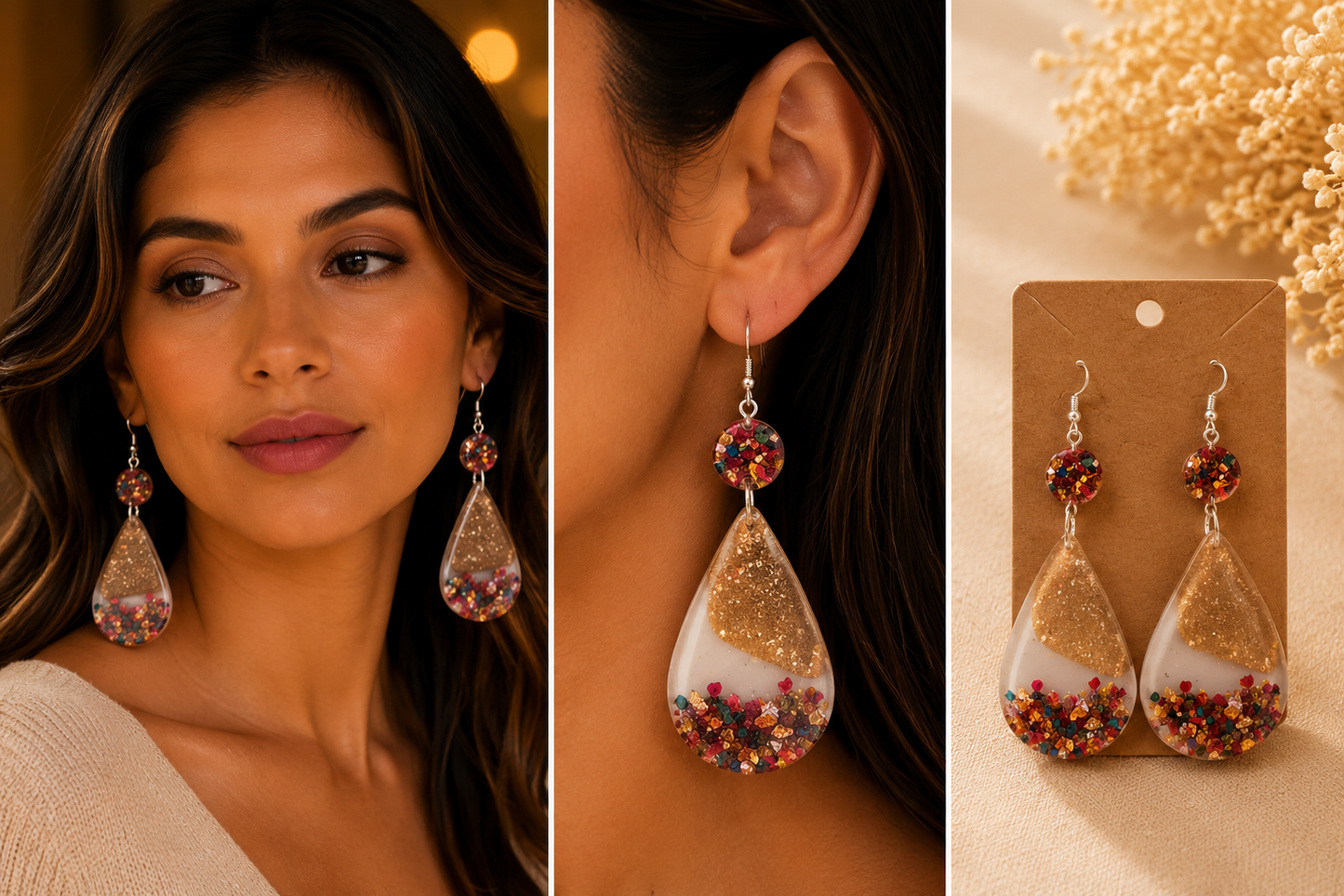 Earrings (resin)