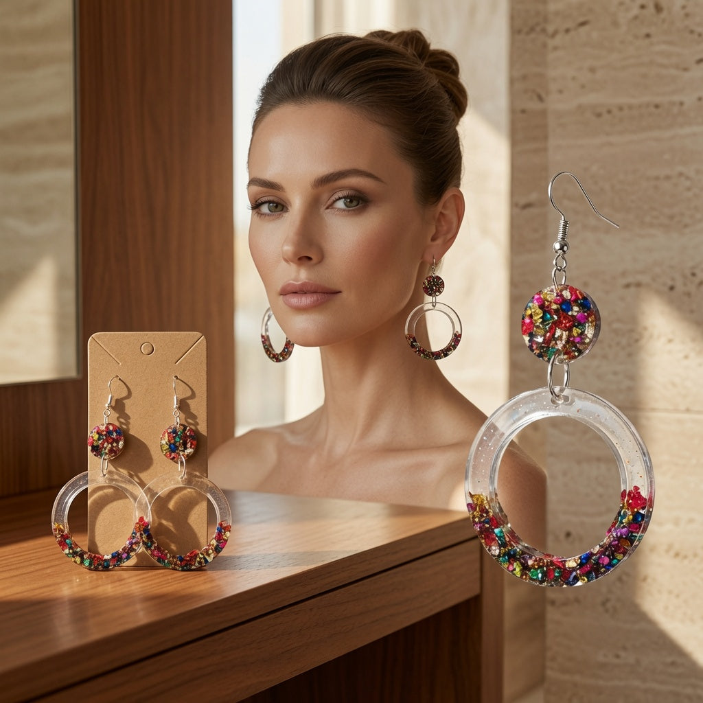 Earrings (resin)